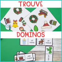 Noël: 3 French Christmas Themed Vocabulary Games for Centres "J'ai fini"