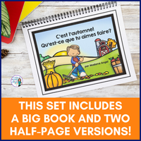 Automne: French Fall Emergent Reader with Autumn Activities | POUR L'AUTOMNE