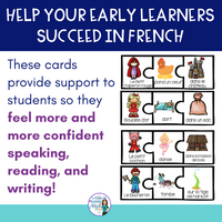 French Fairy Tale Writing Activity w/ Sentence Builder Cards LES CONTES DE FÉES