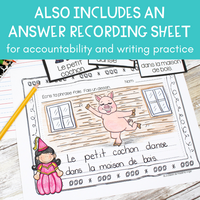 French Fairy Tale Writing Activity w/ Sentence Builder Cards LES CONTES DE FÉES