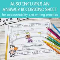 Les sports: French Sports Writing Activity with Silly Sentence Building Cards