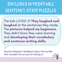 Le printemps: French Spring Writing Activity with Silly Sentence Building Cards