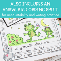 La Saint-Valentin: French Valentine's Day Activity with Sentence Builder Cards