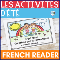L'ÉTÉ French Summer Emergent Reader Easy Reading Activity | Les activités d'été