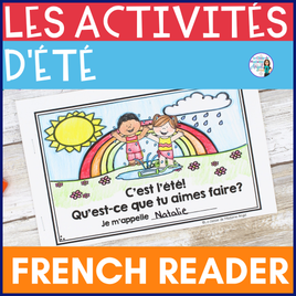 L'ÉTÉ French Summer Emergent Reader Easy Reading Activity | Les activités d'été