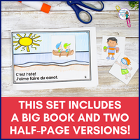 L'ÉTÉ French Summer Emergent Reader Easy Reading Activity | Les activités d'été