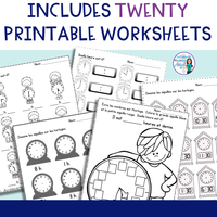 L'heure: French Telling Time Activities to the Hour & Half Hour | 20 PRINTABLES