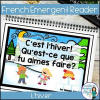 L'hiver | French Winter Activities Emergent Reader | les activités d'hiver