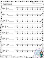 Addition et soustraction à 10:  French Addition and Subtraction to 10 (l'hiver)