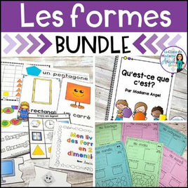 Les formes géométriques:  French 2D Geometry Math Bundle