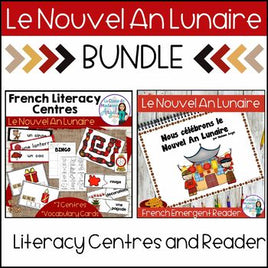 Nouvel An Lunaire | French Lunar New Year Literacy Activities and Reader BUNDLE