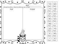 Winter Math Printables in French - Counting and Representing Numbers to 100