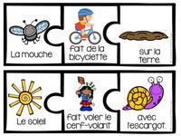 Le printemps | French Spring Sentence Building Cards