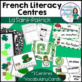 La Saint-Patrick | French Saint Patrick's Day Literacy Centres and Activities