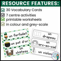 La Saint-Patrick | French Saint Patrick's Day Literacy Centres and Activities