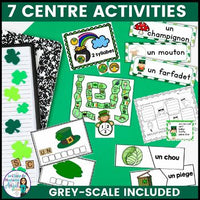 La Saint-Patrick | French Saint Patrick's Day Literacy Centres and Activities