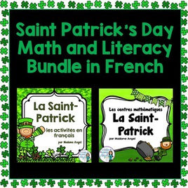 Saint Patrick's Day Math and Literacy Activity Bundle in French