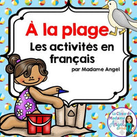 A la plage:  Beach Themed Literacy Activities in French