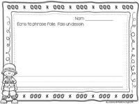 Zoo Themed Sentence Builder Cards in French