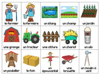 La ferme:  French Farm Themed Bingo Game