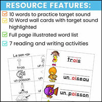 French Phonics Activities: Mon cahier des sons {le son composé oi}