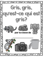 Les couleurs:  French Emergent Reader Featuring the Colour (Color) Grey