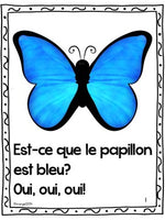 Les couleurs:  French Emergent Reader Featuring the Colour (Color) Blue
