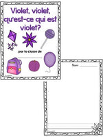 Les couleurs:  French Emergent Reader Featuring the Colour (Color) Purple