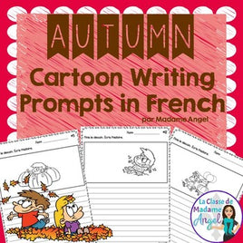 L'automne:  Fall (Autumn) Themed Cartoon Writing Prompts in French