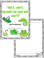 Les couleurs:  French Emergent Reader Featuring the Colour (Color) Green