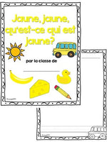 Les couleurs:  French Emergent Reader Featuring the Colour (Color) Yellow