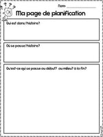 La rentrée:  School Themed Cartoon Writing Prompts in French