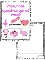 Les couleurs:  French Emergent Reader Featuring the Colour (Color) Pink
