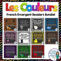 Les Couleurs:  French Emergent Reader Bundle Featuring 11 Colours!