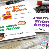 La Rentrée:  Back to School Emergent Readers in French - Set of 3 mini-books