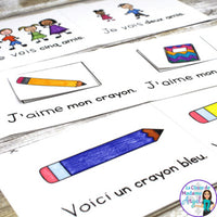 La Rentrée:  Back to School Emergent Readers in French - Set of 3 mini-books