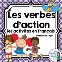 Les verbes d'action:  Action Verb Activities in French