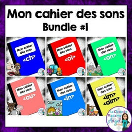 French Phonics Activities Bundle #1:  Mon cahier des sons