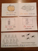 Halloween Emergent Readers in French -  Set of 3 mini-books