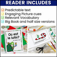 Noël | French Christmas Emergent Reader | Où est le lutin?