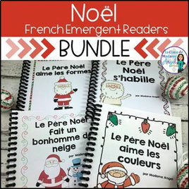 Noël | French Christmas Emergent Reader Bundle