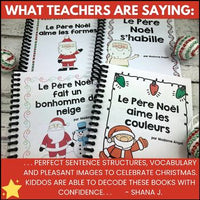 Noël | French Christmas Emergent Reader Bundle