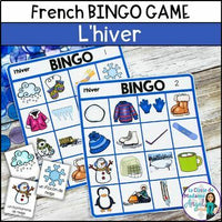 L'hiver - French Winter Bingo Game