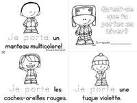 L'hiver: Winter Themed Emergent Readers in French - 3 mini-books