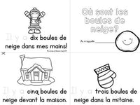 L'hiver: Winter Themed Emergent Readers in French - 3 mini-books