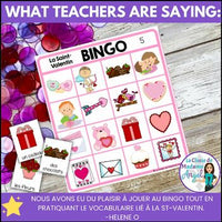 La Saint-Valentin | French Valentine's Day Bingo Game