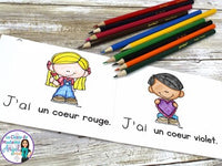 La Saint Valentin:  Valentine Themed Emergent Readers in French - 3 mini-books