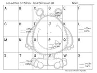 Les cartes à tâches:  French Task Cards - 2D Shapes