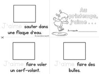 Printemps: Spring Themed Emergent Readers in French - 3 mini-books