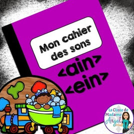 French Phonics Activities: Mon cahier des sons {les sons composés ain/ein}